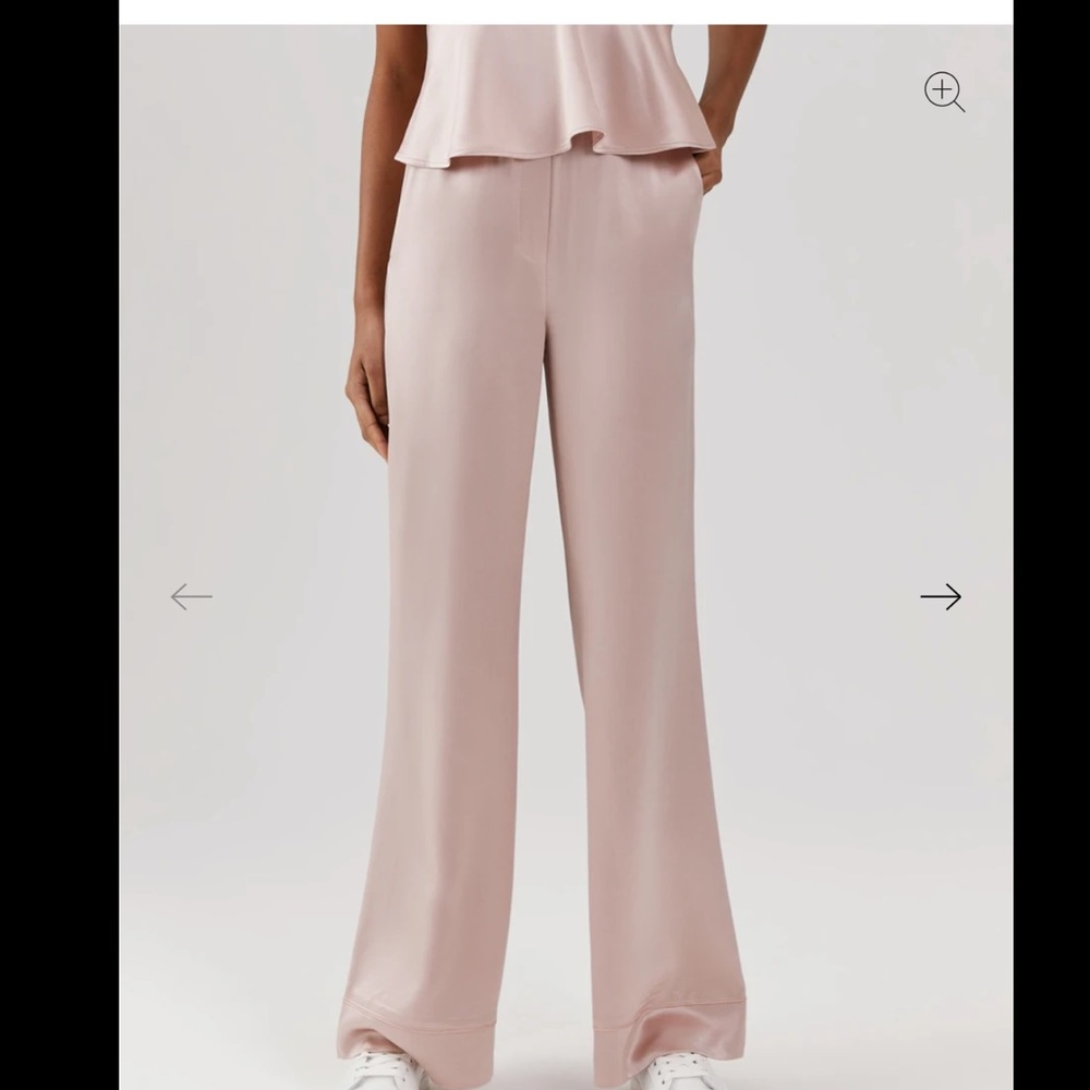 NWT Something Navy Chloe Silky Trousers